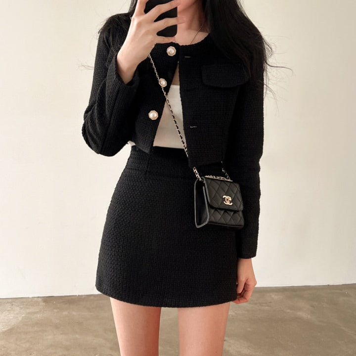 Isabeau - Dames Blazer en Rok Set - Elegante Snit voor een Professionele Look