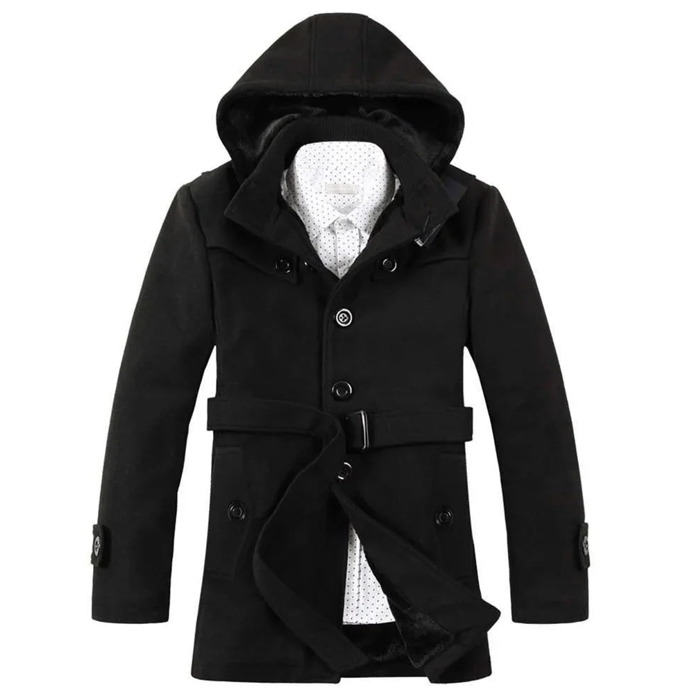 Floris | Trenchcoat met capuchon voor heren