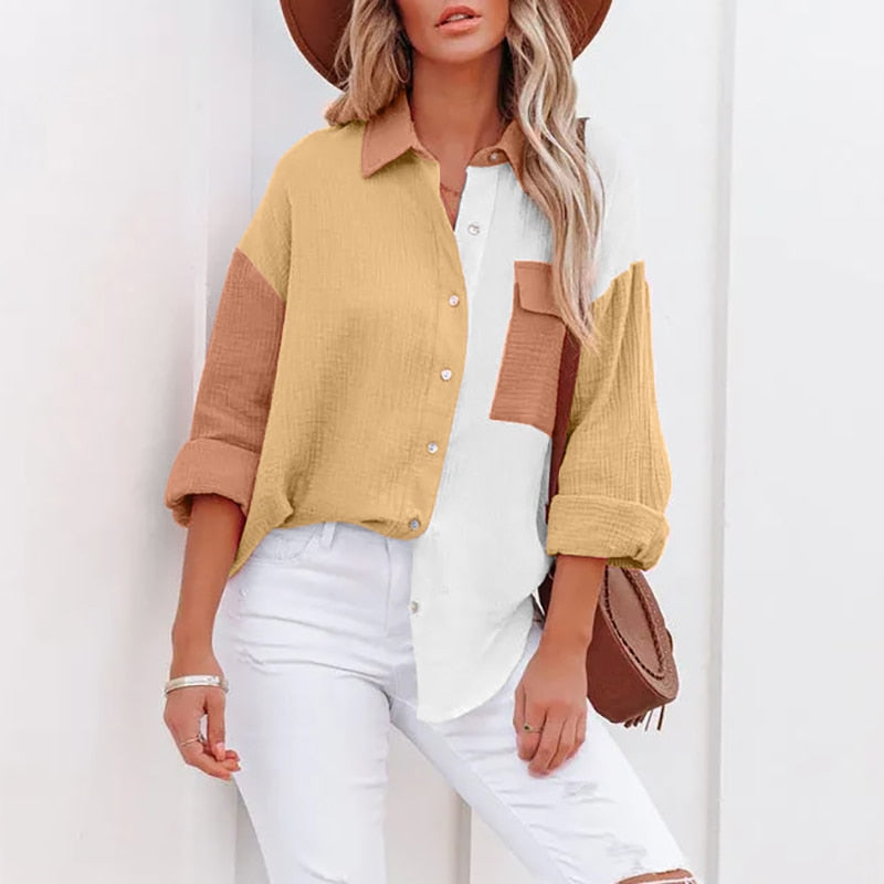 Noémie - Dames Zomerblouse - Luchtig en Stijlvol voor Warme Dagen
