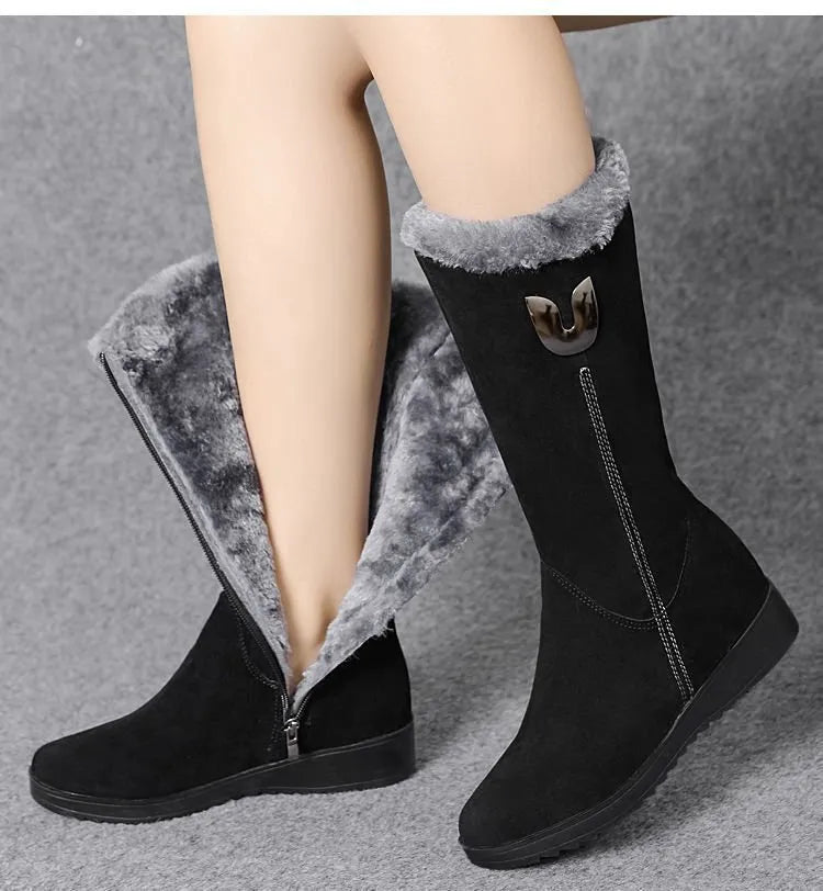 Nina - Halfhoge Winterlaarzen - Warm & Stijlvol