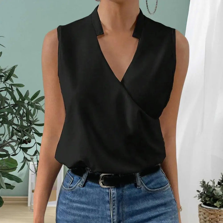 Sienna Dames Zomerblouse – Elegante blouse met V-hals, licht en luchtig ontwerp