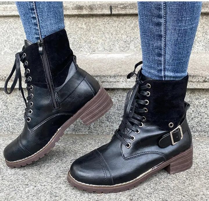 Lucia | Veterschoenen met gesp voor dames