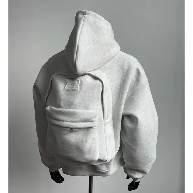 Milan | Hoodie met ingebouwde rugzak voor heren
