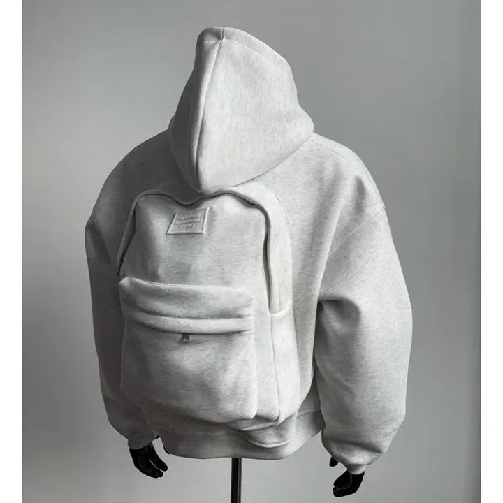 Milan | Hoodie met ingebouwde rugzak voor heren