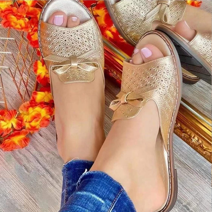 Madelief - Dames Platte Sandalen met Lint