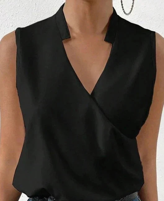 Sienna Dames Zomerblouse – Elegante blouse met V-hals, licht en luchtig ontwerp