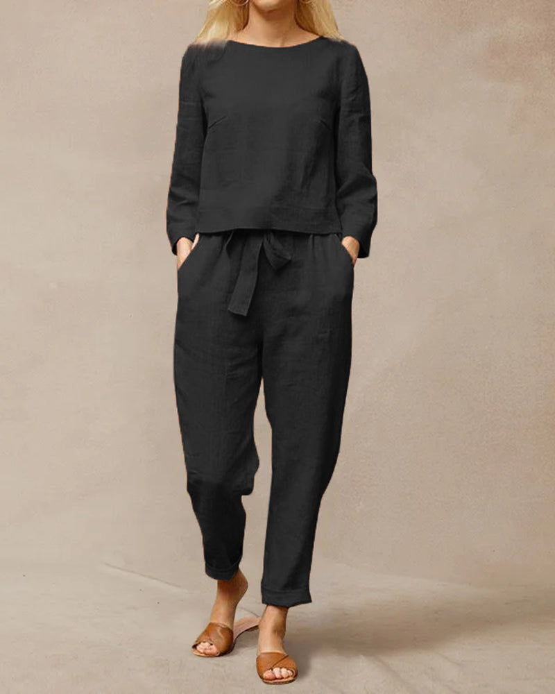 Lotte - Dames Tweedelige Set - Eenvoudige en Elegante Outfit