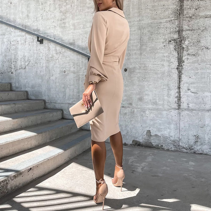 Tessa - Dames Midi-jurk - Met split