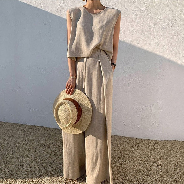 Esmee - Dames Elegante Set - Comfortabele Tweedelige Outfit