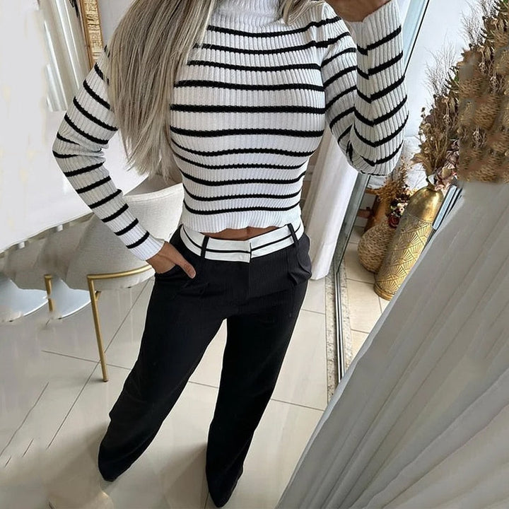 Maud - Dames Set van Trui en Broek - Comfortabele en Warme Combinatie