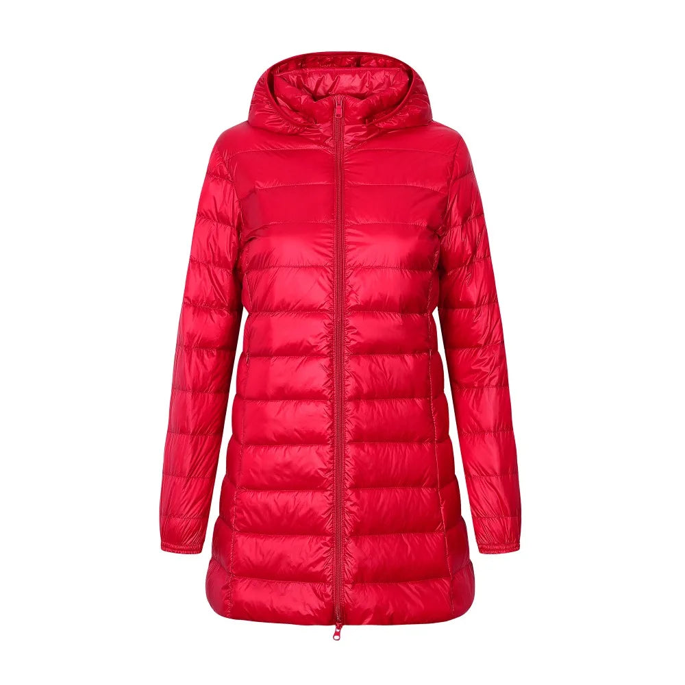 Iris | Gewatteerde winterjas met capuchon voor dames