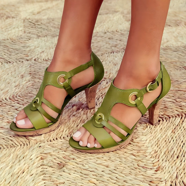 Lena - Dames Stijlvolle Sandalen met Hak