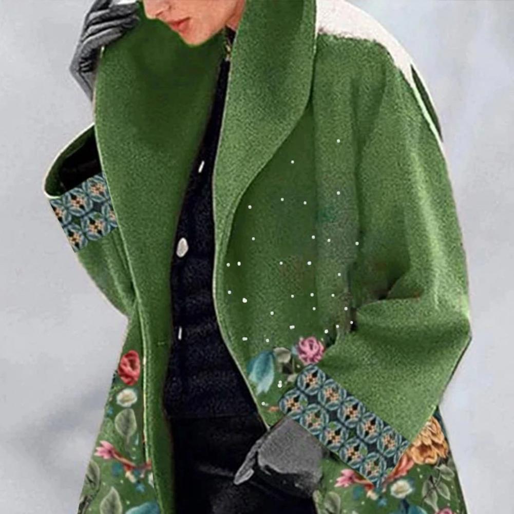 Linde | Bedrukte winterjas voor dames