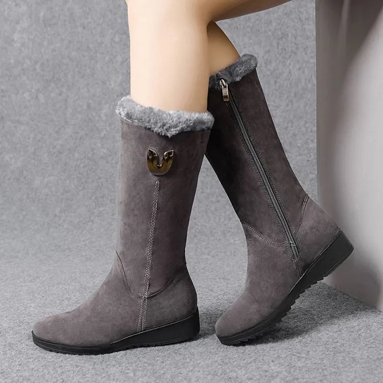Nina - Halfhoge Winterlaarzen - Warm & Stijlvol