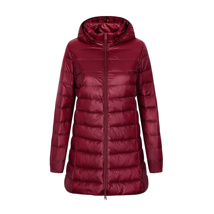 Iris | Gewatteerde winterjas met capuchon voor dames