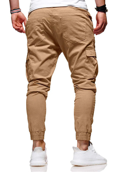Heren cargobroek met elastische taille – Comfort en functionaliteit in een moderne pasvorm