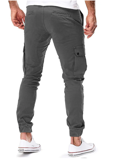 Heren cargobroek met elastische taille – Comfort en functionaliteit in een moderne pasvorm