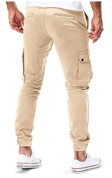 Heren cargobroek met elastische taille – Comfort en functionaliteit in een moderne pasvorm