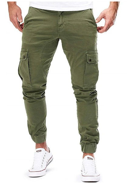Heren cargobroek met elastische taille – Comfort en functionaliteit in een moderne pasvorm