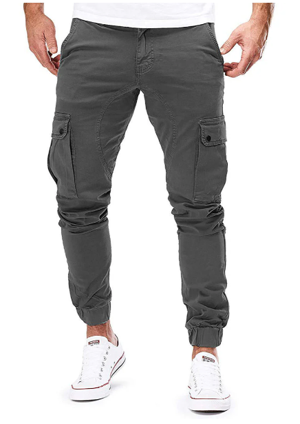 Heren cargobroek met elastische taille – Comfort en functionaliteit in een moderne pasvorm