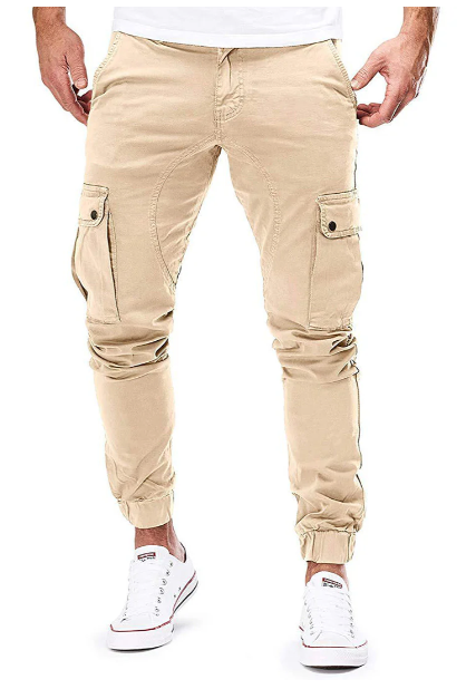 Heren cargobroek met elastische taille – Comfort en functionaliteit in een moderne pasvorm