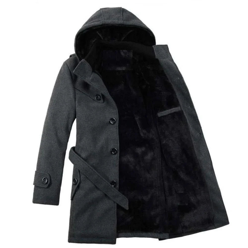 Floris | Trenchcoat met capuchon voor heren