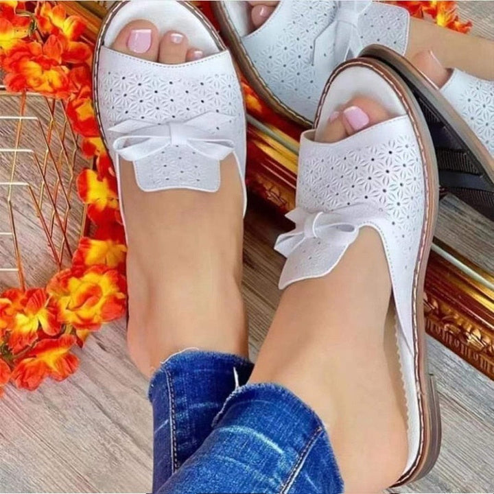 Madelief - Dames Platte Sandalen met Lint