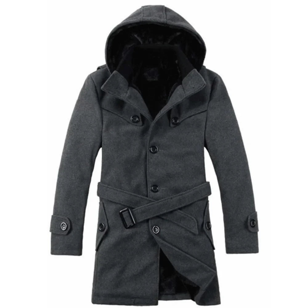 Floris | Trenchcoat met capuchon voor heren