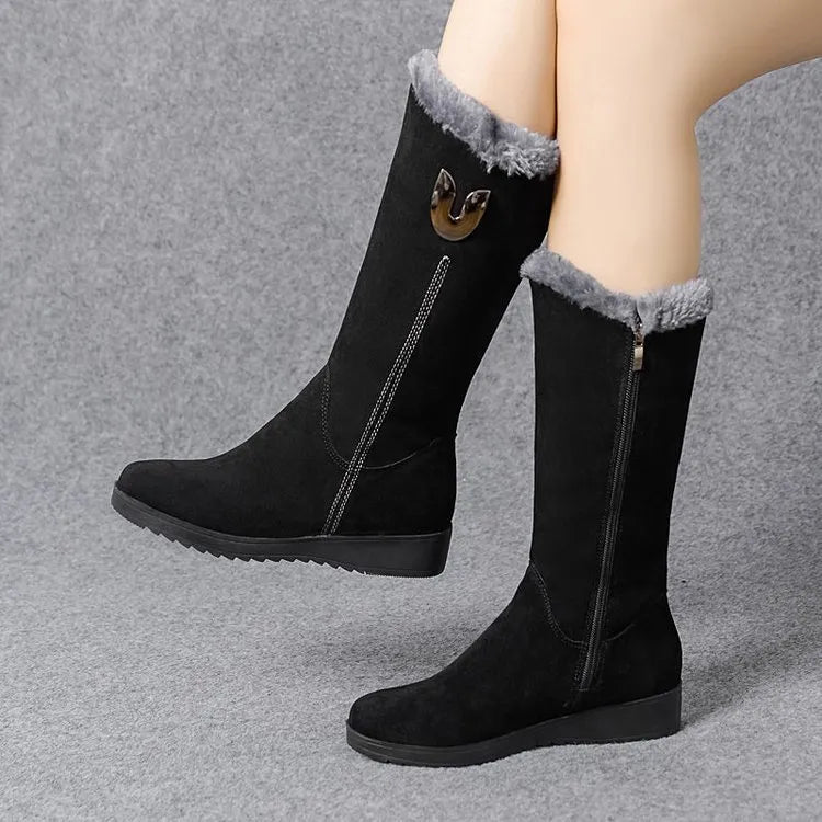 Nina - Halfhoge Winterlaarzen - Warm & Stijlvol