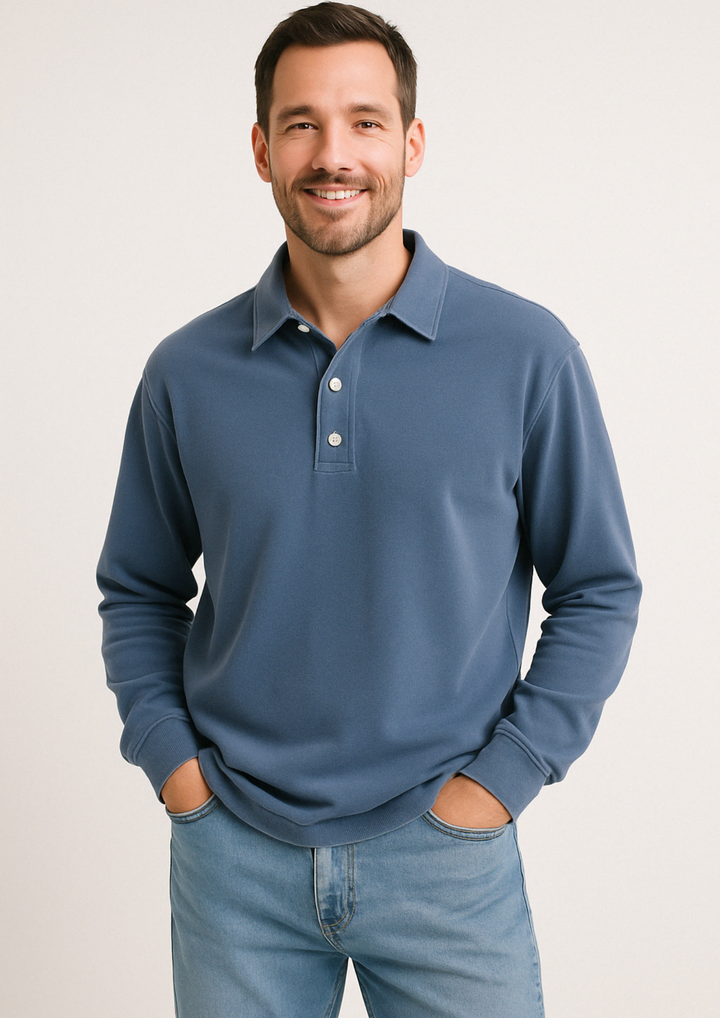 Luca | Poloshirt met lange mouwen voor heren