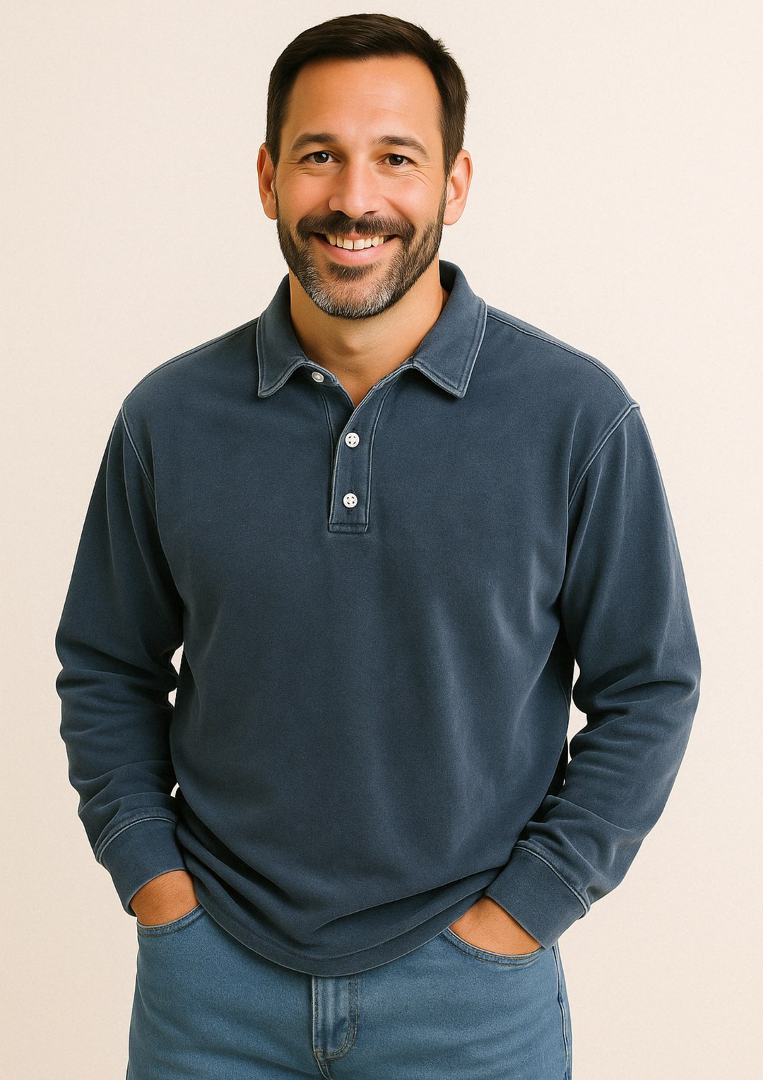 Luca | Poloshirt met lange mouwen voor heren