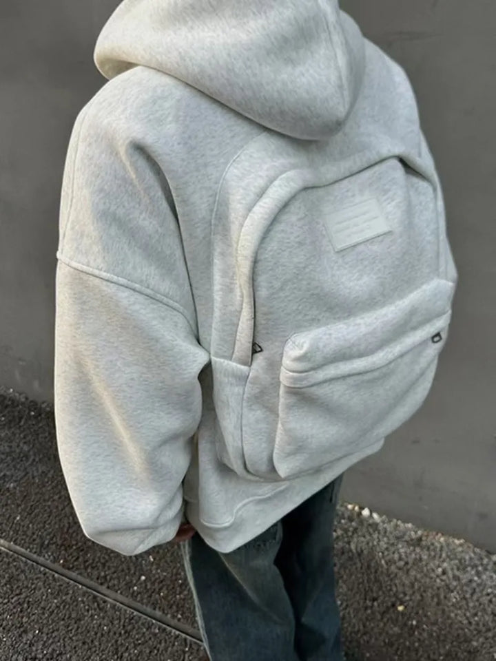 Milan | Hoodie met ingebouwde rugzak voor heren