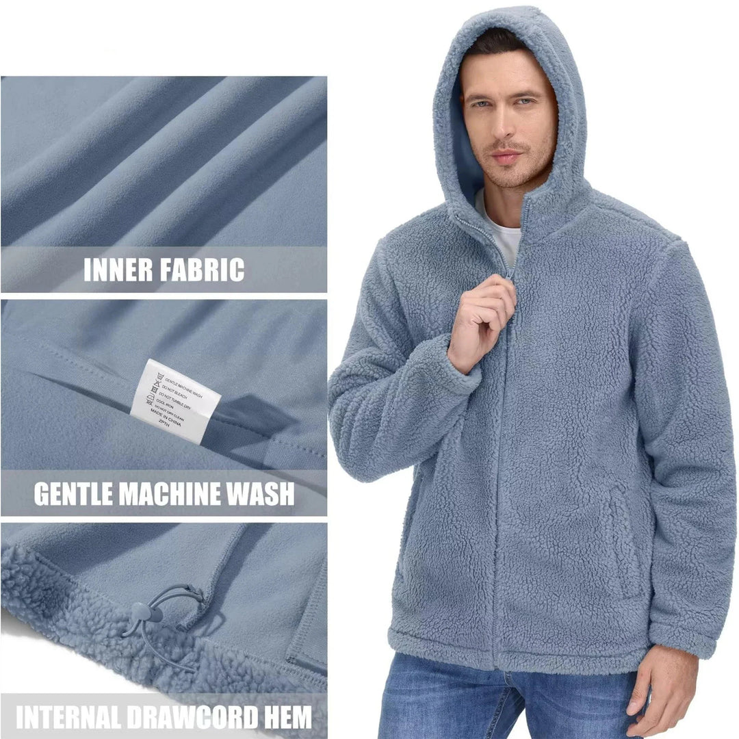 Bram | Fleece hoodie voor heren