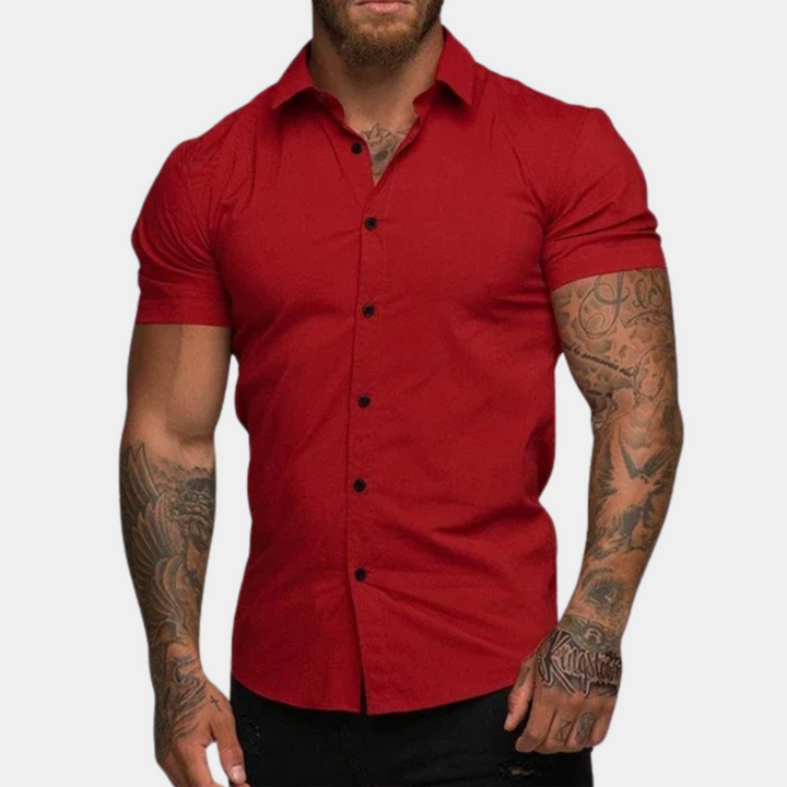 Heren overhemd korte mouw – Klassiek design met comfortabele pasvorm voor elke gelegenheid