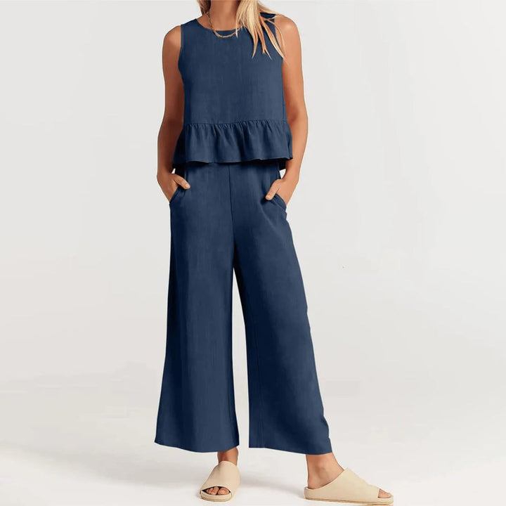 Elvira - Dames Stijlvolle Tweedelige Set - Elegante Outfit voor Diverse Gelegenheden