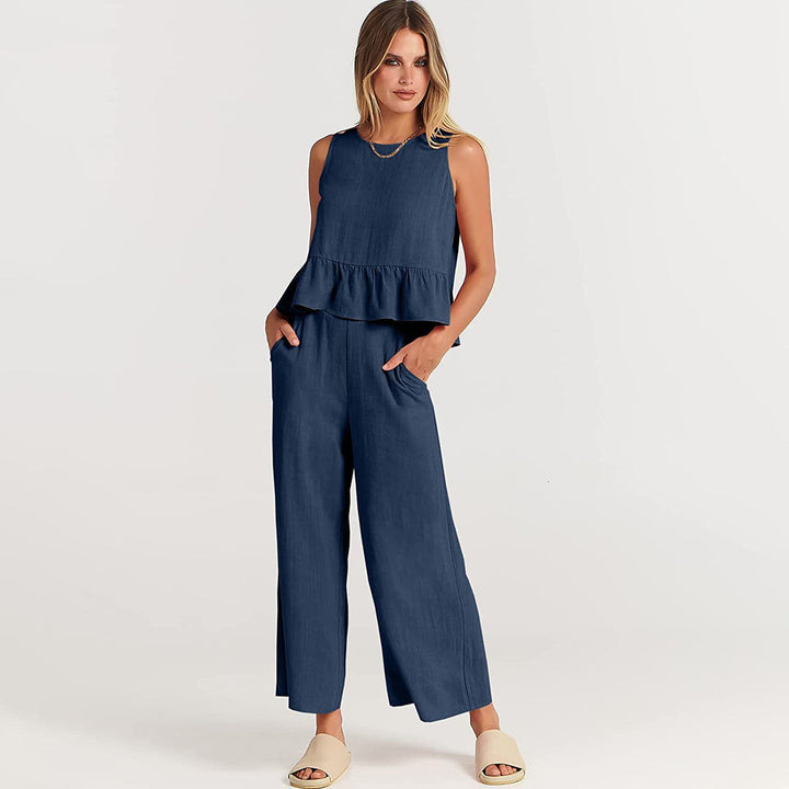 Elvira - Dames Stijlvolle Tweedelige Set - Elegante Outfit voor Diverse Gelegenheden