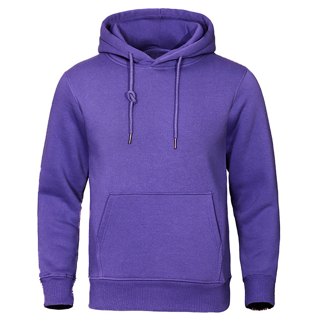 Ruben | Zachte warme ademende herfst hoodie voor heren in katoenmix