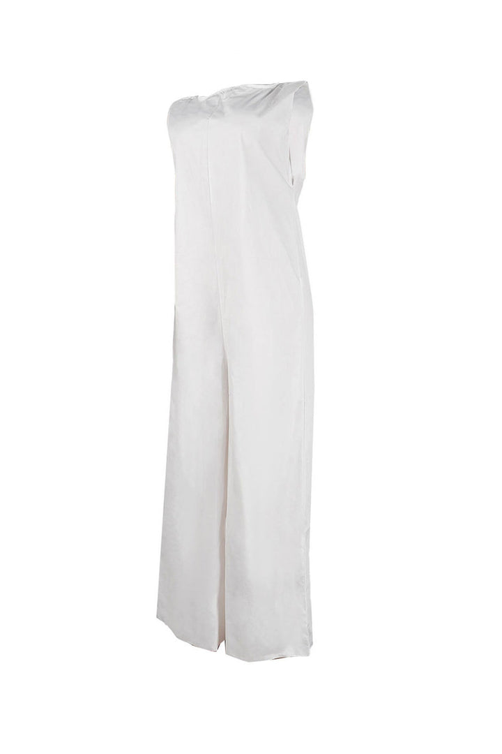 Anouk – Mouwloze Jumpsuit met Rits en Wijde Pijpen