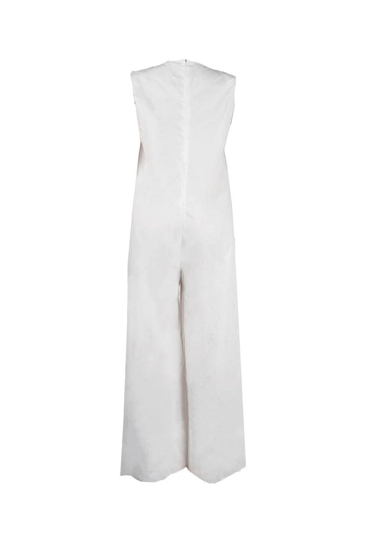 Anouk – Mouwloze Jumpsuit met Rits en Wijde Pijpen