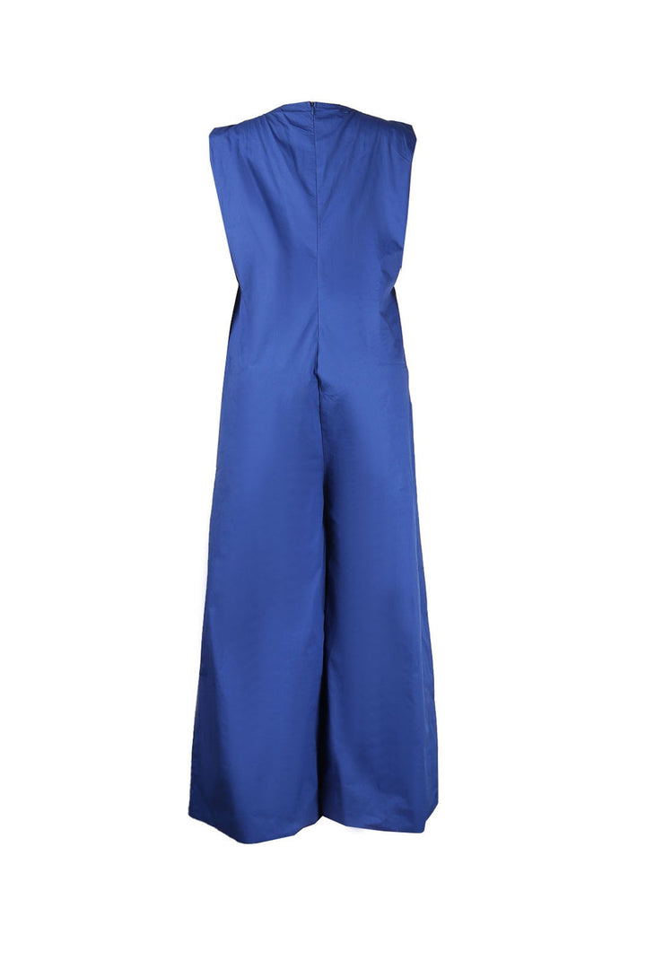 Anouk – Mouwloze Jumpsuit met Rits en Wijde Pijpen