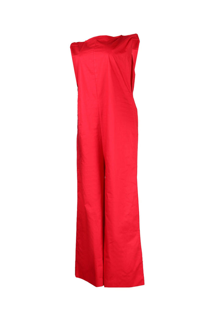 Anouk – Mouwloze Jumpsuit met Rits en Wijde Pijpen