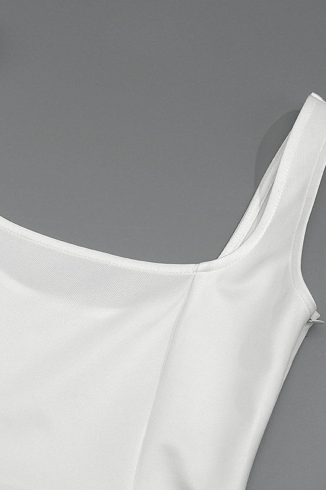 Milou – Mouwloze Maxi Jurk met Corset en Vierkante Halslijn