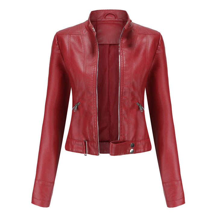 Amélie | Elegante leren jas voor dames met tijdloos design