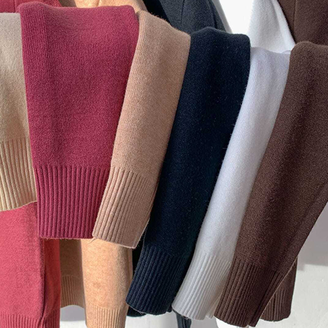 Talulla | Zachte ademende stof herfst coltrui voor dames met casual pasvorm en minimalistisch design