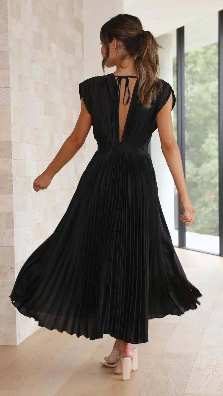 Giselle - Dames Maxi-jurk - Geplooide jurk met elegante details