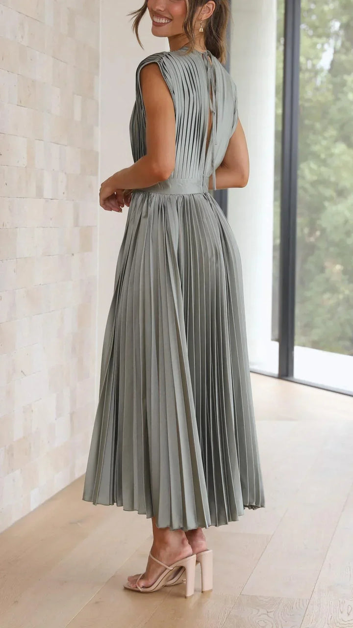 Giselle - Dames Maxi-jurk - Geplooide jurk met elegante details