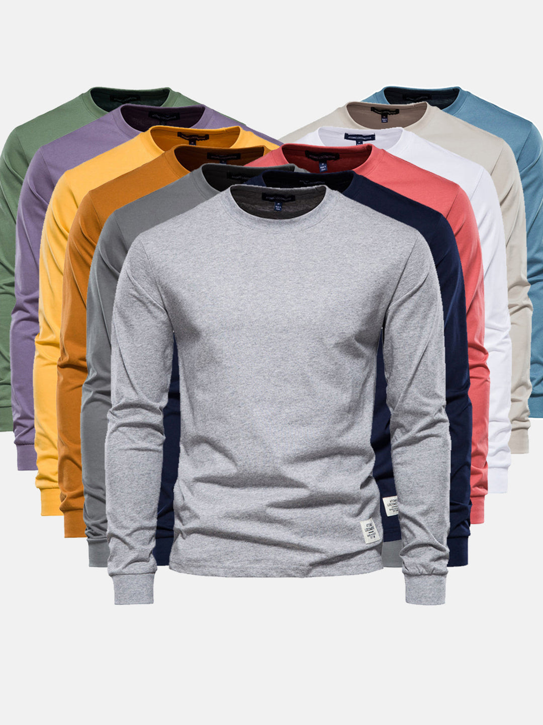 Lars | Zacht ademend katoen longsleeve shirt voor heren met tijdloze pasvorm