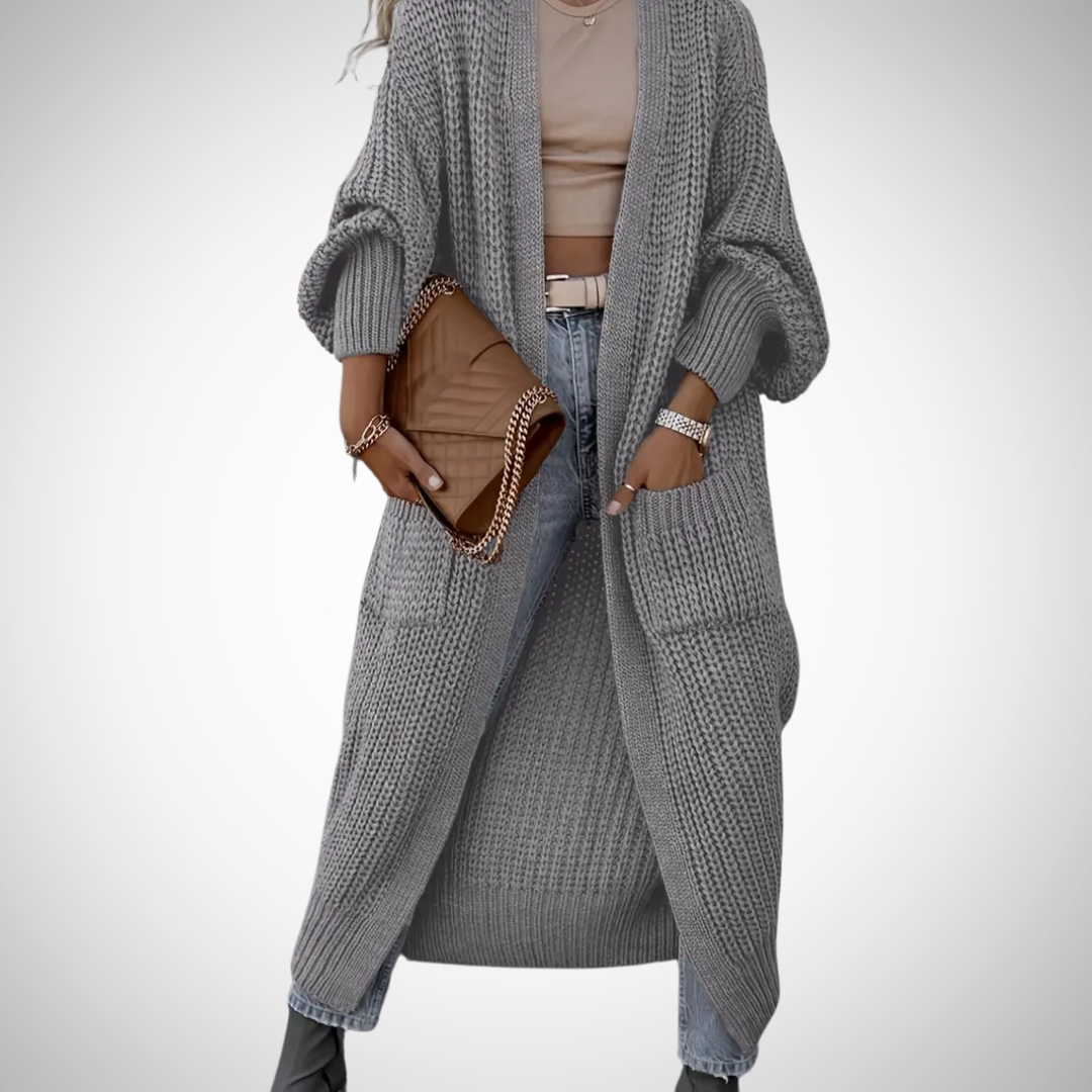 Erlinda | Lange gebreide cardigan voor dames