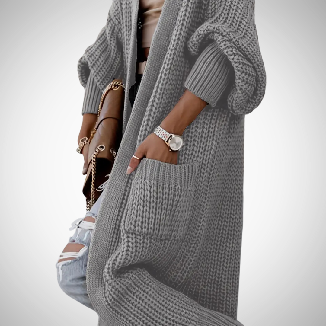 Erlinda | Lange gebreide cardigan voor dames