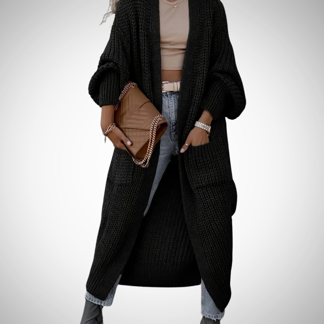 Erlinda | Lange gebreide cardigan voor dames